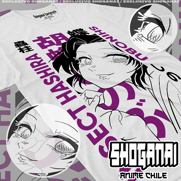 KNY42 Shinobu Kocho - Kimetsu No Yaiba / Polera manga corta 1