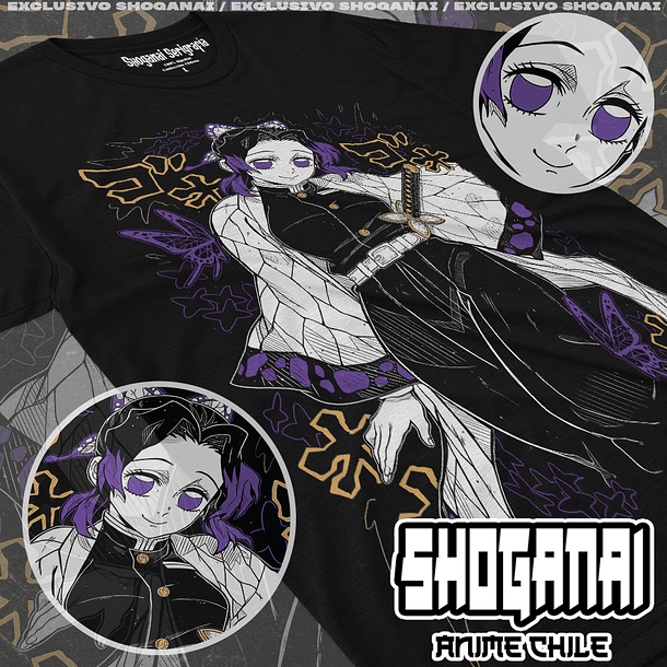 KNY44 Shinobu Kocho - Kimetsu No Yaiba / Polera manga corta 1
