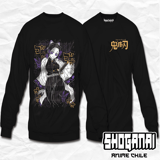 KNY44 Shinobu Kocho - Kimetsu No Yaiba / Crewneck - Poleron Polo 1