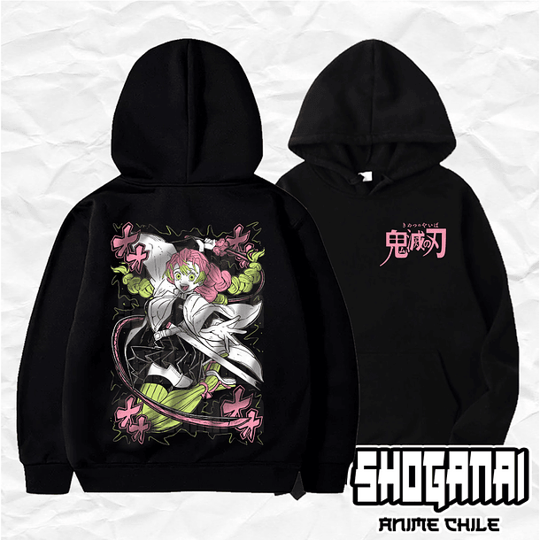 KNY45 Mitsuri Kanroji - Kimetsu No Yaiba / Hoddie - Poleron Canguro 1