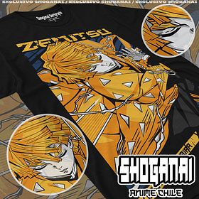 KNY46 Zenitsu Agatsuma - Kimetsu No Yaiba / Polera manga corta