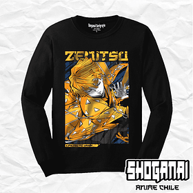 KNY46 Zenitsu Agatsuma - Kimetsu No Yaiba / Polera manga larga