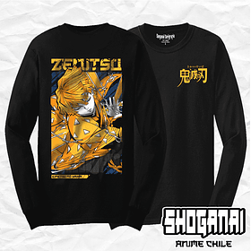 KNY46 Zenitsu Agatsuma - Kimetsu No Yaiba / Polera manga larga