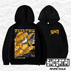 KNY46 Zenitsu Agatsuma - Kimetsu No Yaiba / Hoddie - Poleron Canguro 1
