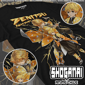 KNY47 Zenitsu Agatsuma - Kimetsu No Yaiba / Polera manga corta