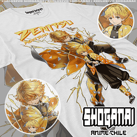 KNY47 Zenitsu Agatsuma - Kimetsu No Yaiba / Polera manga corta