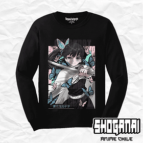 KNY48 Kanao Tsuyuri - Kimetsu No Yaiba / Polera manga larga