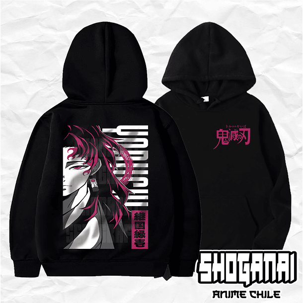 KNY49 Yoriichi Tsugikuni - Kimetsu No Yaiba / Hoddie - Poleron Canguro 1