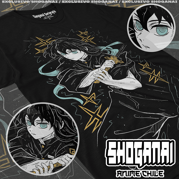 KNY50 Muichiro Tokito - Kimetsu No Yaiba / Polera manga corta 1