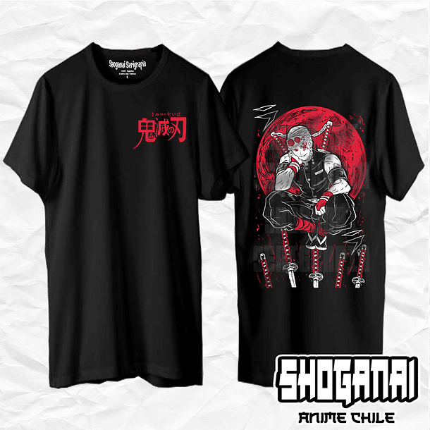 KNY51 Tengen Uzui - Kimetsu No Yaiba / Polera manga corta 1