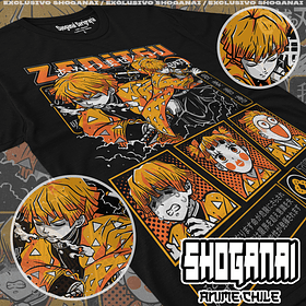 KNY52 Zenitsu Agatsuma - Kimetsu No Yaiba / Polera manga corta