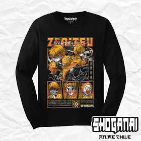 KNY52 Zenitsu Agatsuma - Kimetsu No Yaiba / Polera manga larga