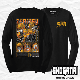 KNY52 Zenitsu Agatsuma - Kimetsu No Yaiba / Polera manga larga