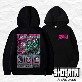 KNY54 Tanjiro Kamado - Kimetsu No Yaiba / Hoddie - Poleron Canguro