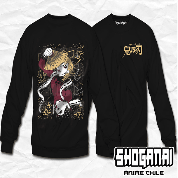 KNY55 Doma - Kimetsu No Yaiba / Crewneck - Poleron Polo 1