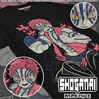KNY57 Akaza - Kimetsu No Yaiba / Polera manga corta 1