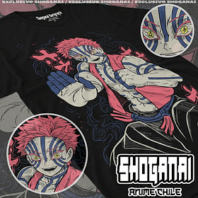 KNY57 Akaza - Kimetsu No Yaiba / Polera manga corta