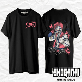 KNY57 Akaza - Kimetsu No Yaiba / Polera manga corta