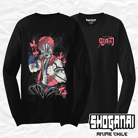 KNY57 Akaza - Kimetsu No Yaiba / Polera manga larga