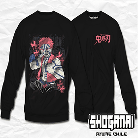 KNY57 Akaza - Kimetsu No Yaiba / Crewneck - Poleron Polo