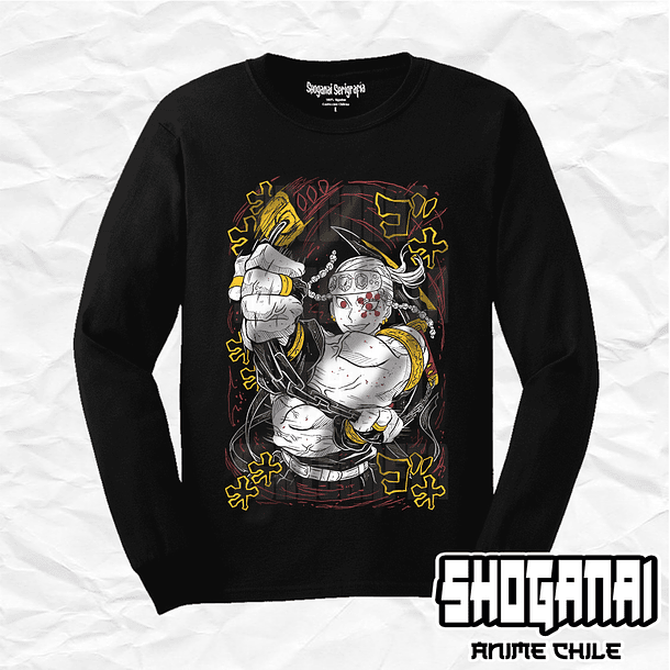 KNY59 Tengen Uzui - Kimetsu No Yaiba / Polera manga larga 1