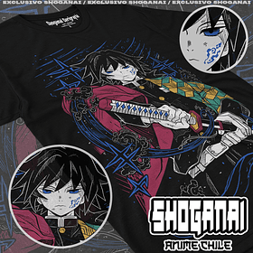 KNY60 Giyu Tomioka  - Kimetsu No Yaiba / Polera manga corta