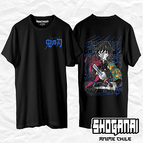 KNY60 Giyu Tomioka  - Kimetsu No Yaiba / Polera manga corta