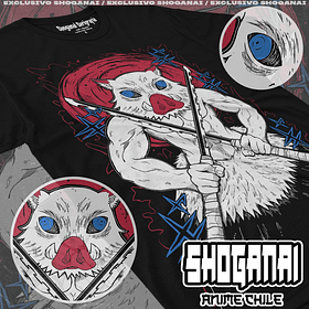 KNY62 Inosuke Hashibira - Kimetsu No Yaiba / Polera manga corta