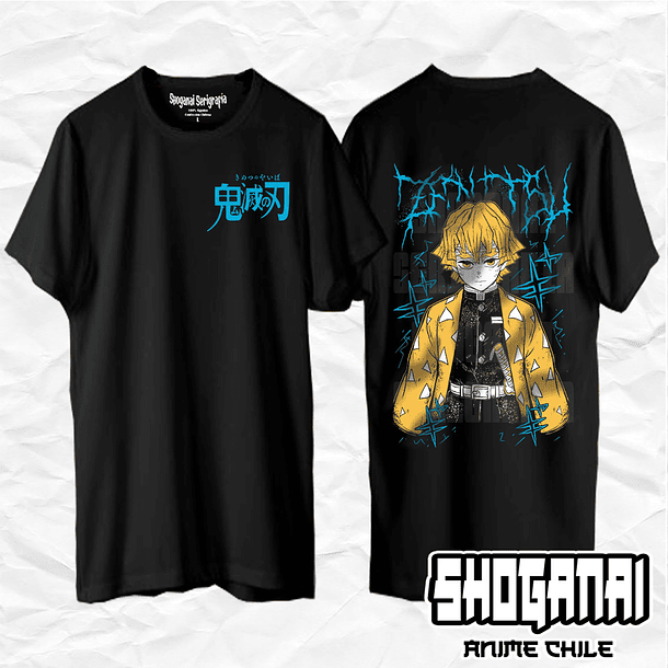 KNY63 Zenitsu Agatsuma - Kimetsu No Yaiba / Polera manga corta 1