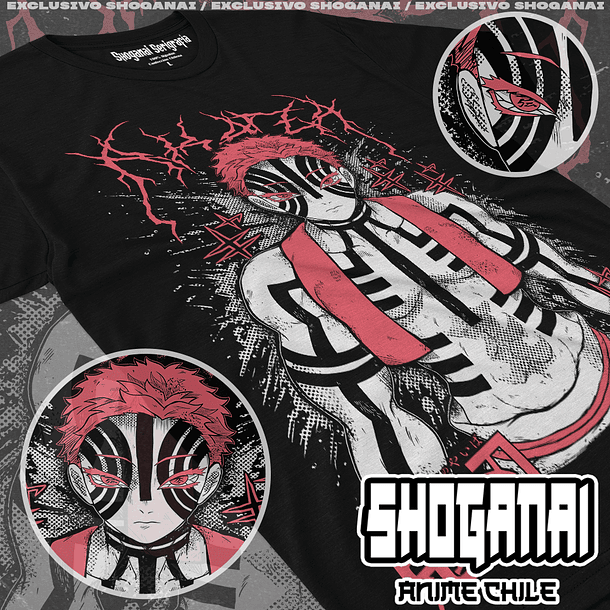 KNY64 Akaza - Kimetsu No Yaiba / Polera manga corta 1
