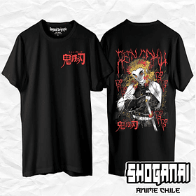 KNY65 Kyojuro Rengoku - Kimetsu No Yaiba / Polera manga corta