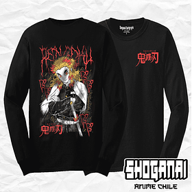 KNY65 Kyojuro Rengoku - Kimetsu No Yaiba / Polera manga larga