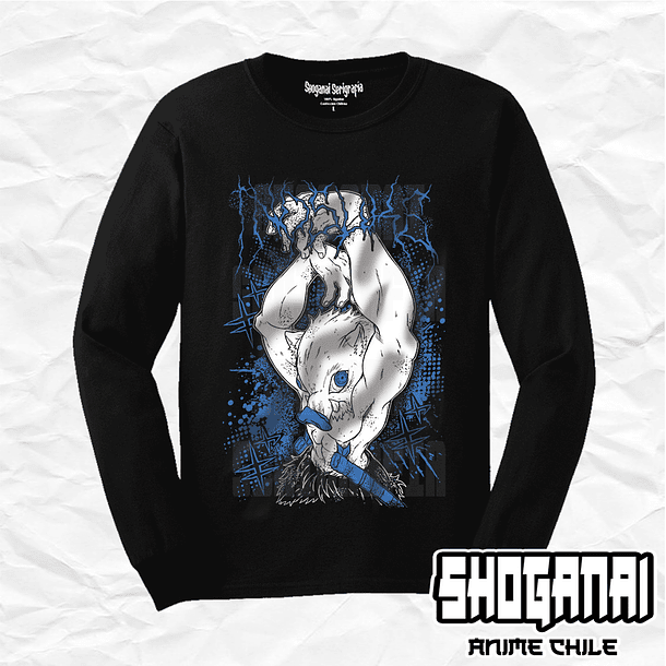 KNY66 Inosuke Hashibira - Kimetsu No Yaiba / Polera manga larga 1