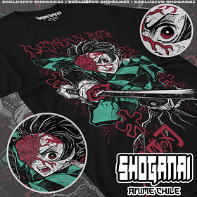 KNY67 Tanjiro Kamado - Kimetsu No Yaiba / Polera manga corta