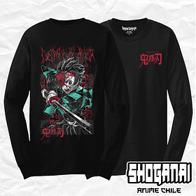 KNY67 Tanjiro Kamado - Kimetsu No Yaiba / Polera manga larga