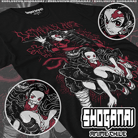 KNY68 Nezuko y Tanjiro - Kimetsu No Yaiba / Polera manga corta