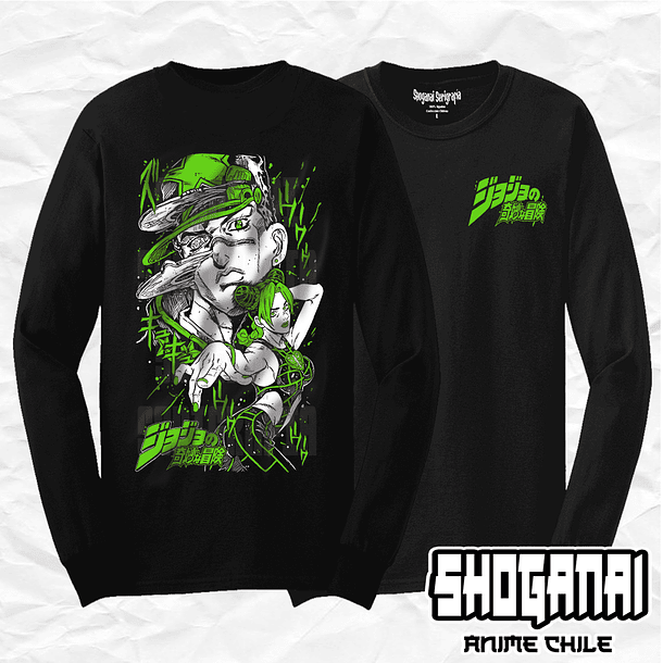 JJS01 Jotaro y Jolyne - JoJo's Bizarre Adventure / Polera manga larga 1