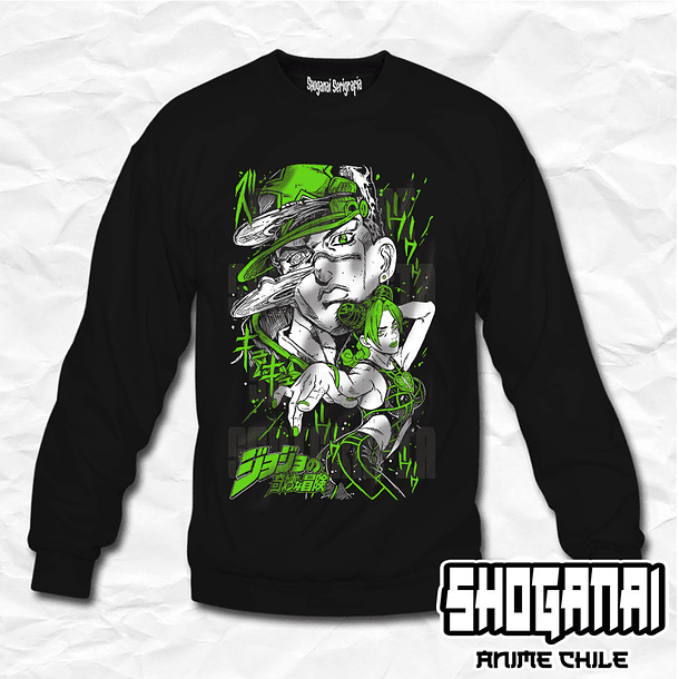 JJS01 Jotaro y Jolyne - JoJo's Bizarre Adventure / Crewneck - Poleron Polo 1