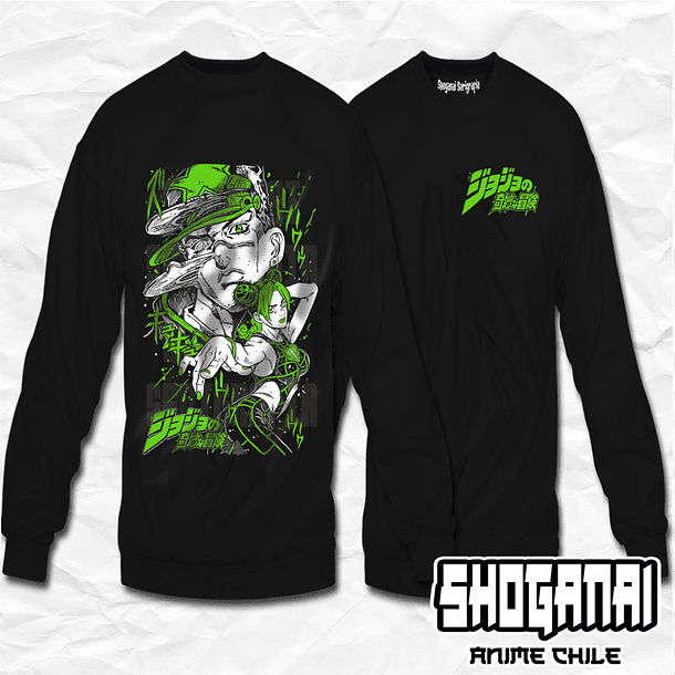 JJS01 Jotaro y Jolyne - JoJo's Bizarre Adventure / Crewneck - Poleron Polo 1