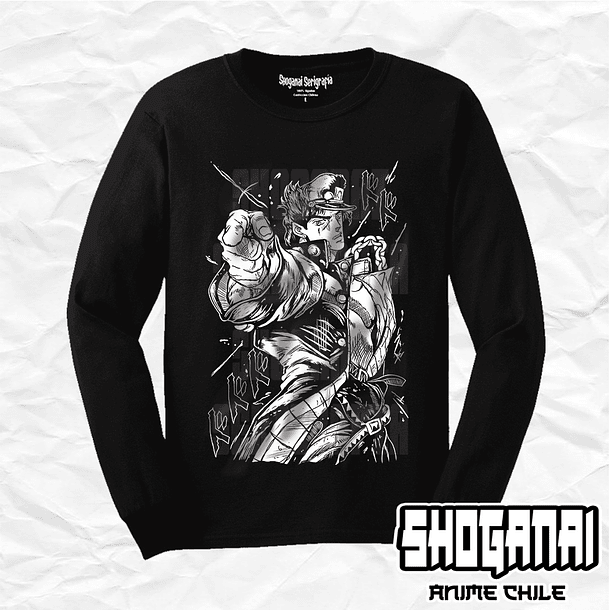 JJS04 Jotaro Kujo - JoJo's Bizarre Adventure / Polera manga larga 1