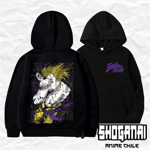 JJS05 Dio Brando - JoJo's Bizarre Adventure / Hoddie - Poleron Canguro 1