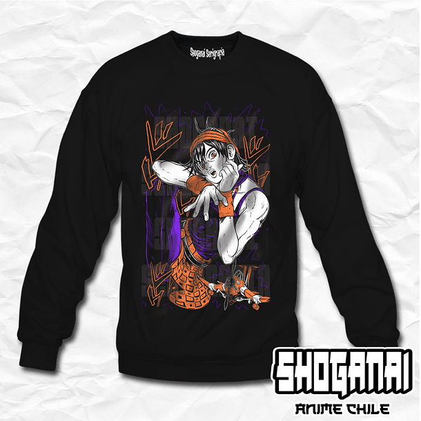 JJS07 Narancia Ghirga - JoJo's Bizarre Adventure / Crewneck - Poleron Polo 1