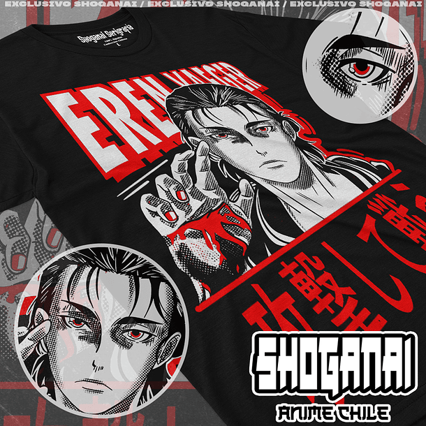 SNK01 Eren - Shingeki No Kyojin / Polera manga corta 1