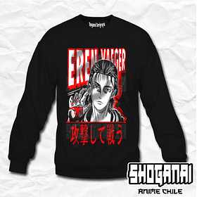 SNK01 Eren - Shingeki No Kyojin / Crewneck - Poleron Polo