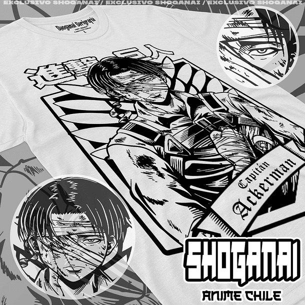 SNK02 Levi Ackerman - Shingeki No Kyojin / Polera manga corta 1