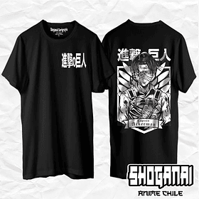 SNK02 Levi Ackerman - Shingeki No Kyojin / Polera manga corta