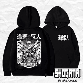 SNK02 Levi Ackerman - Shingeki No Kyojin / Hoddie - Poleron Canguro