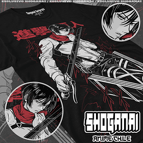 SNK03 Mikasa Ackerman - Shingeki No Kyojin / Polera manga corta