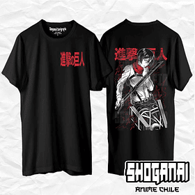 SNK03 Mikasa Ackerman - Shingeki No Kyojin / Polera manga corta