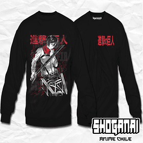 SNK03 Mikasa Ackerman - Shingeki No Kyojin / Crewneck - Poleron Polo